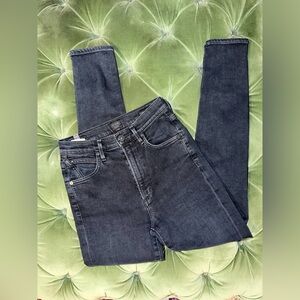 High Rise Skinny Chrissy Classic Black Denim Jeans